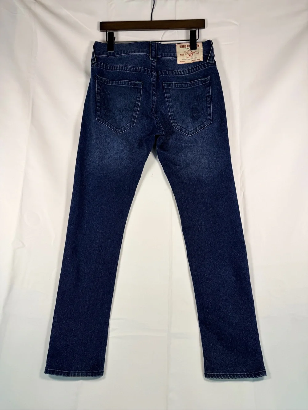 TRUE RELIGION Men’s Size 30 Denim Jeans Rocco Style Relaxed Skinny Fit Stretch